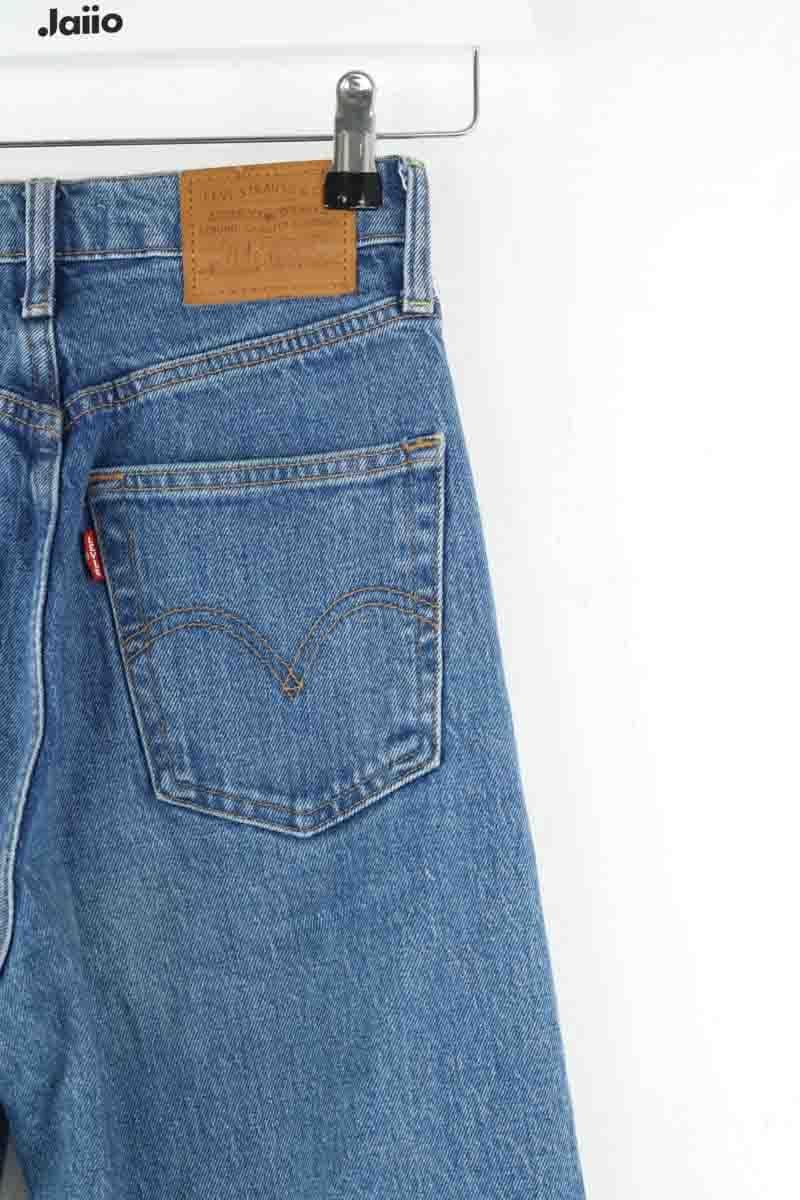 Cotton straight jeans LEVI'S - Seconde main Blue