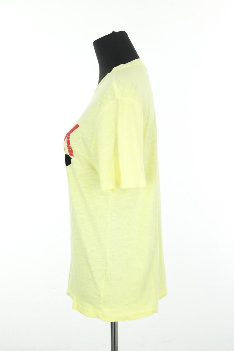 Cotton T-shirt ISABEL MARANT ÉTOILE - SECONDE MAIN Yellow
