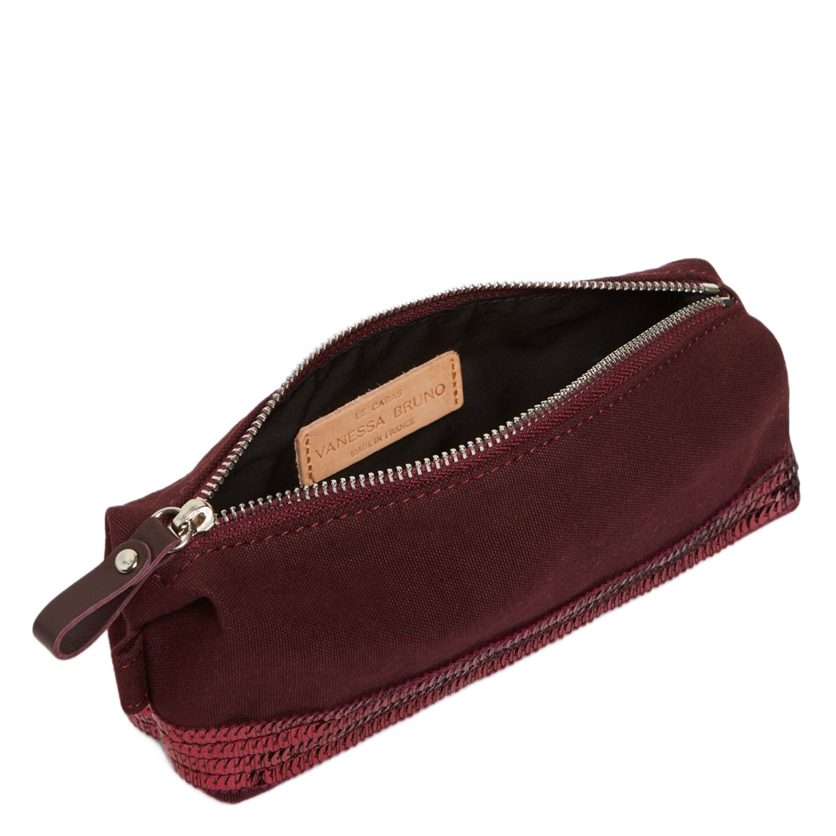 Wash bag with sequin strip VANESSA BRUNO Red