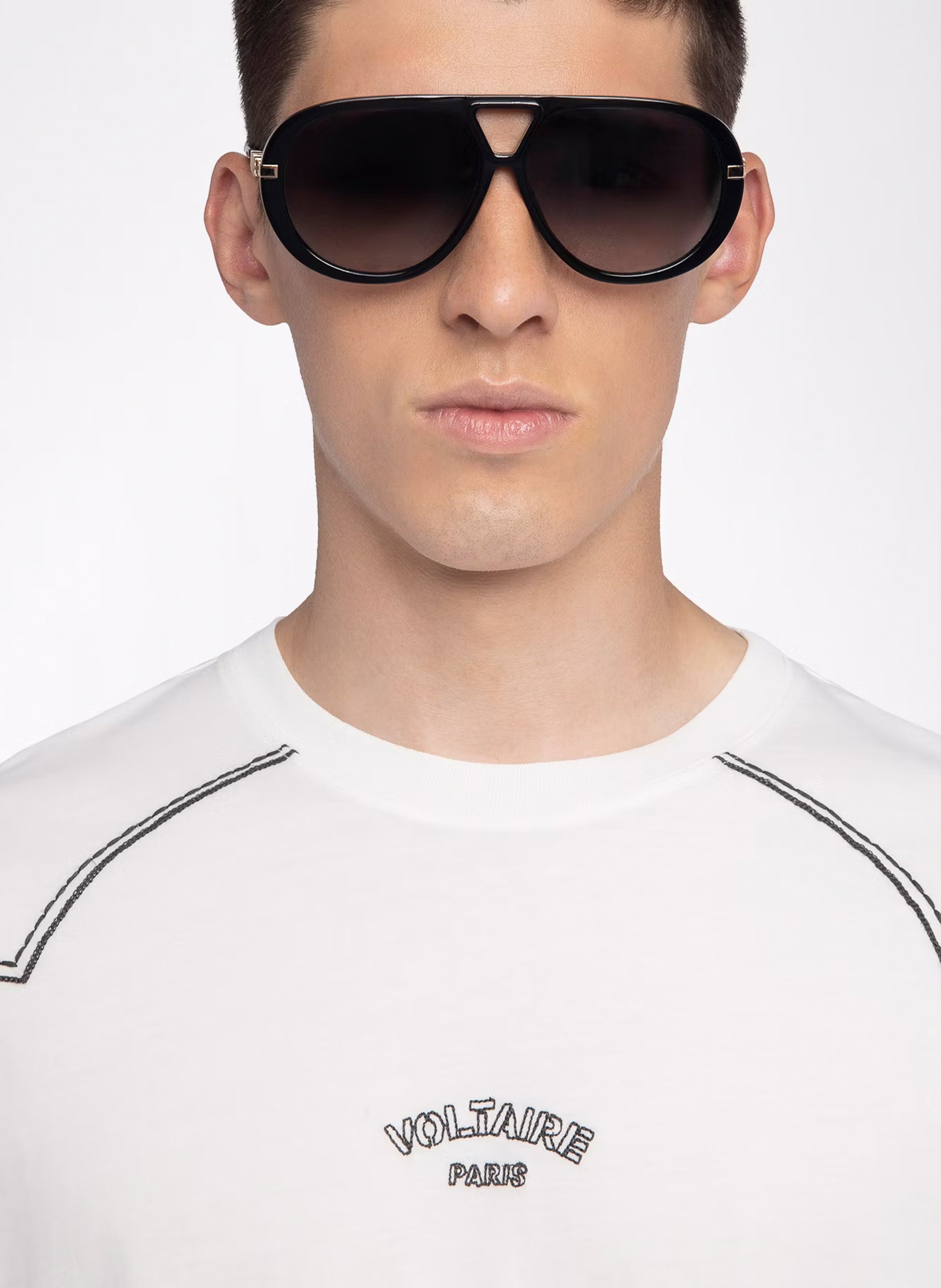 Tee-shirt oversize en coton sérigraphié ZADIG&amp;VOLTAIRE Blanc