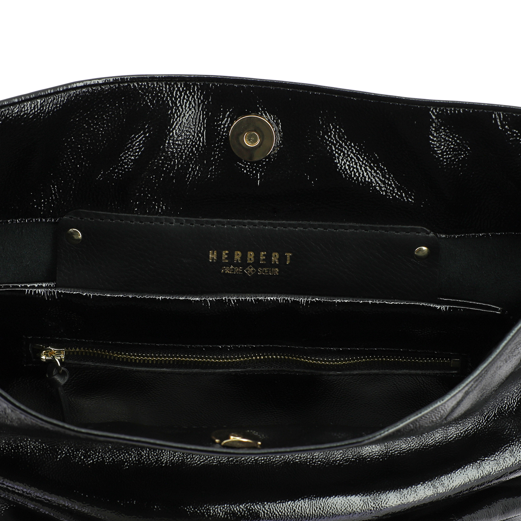 Ledershopper HERBERT FRERE SOEUR Schwarz