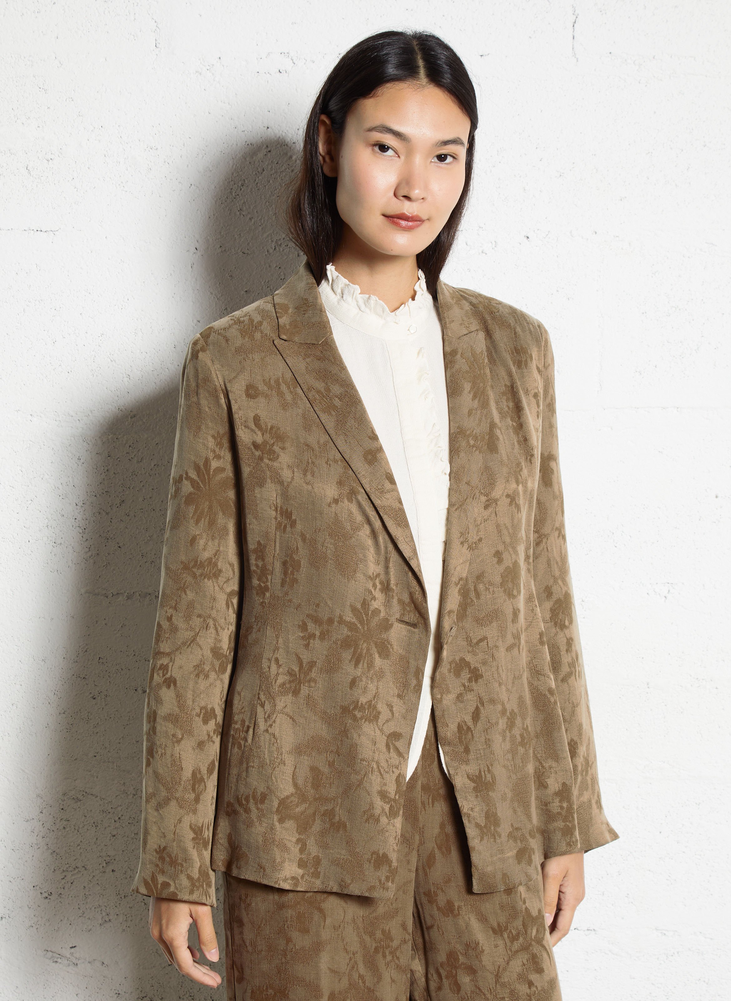 Veste de tailleur fleurie MOMONI Vert