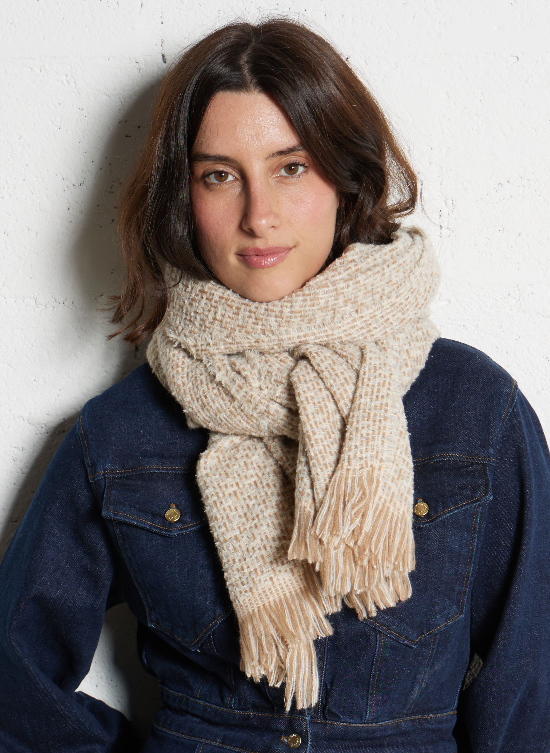 Knit scarf MAISON 123 White