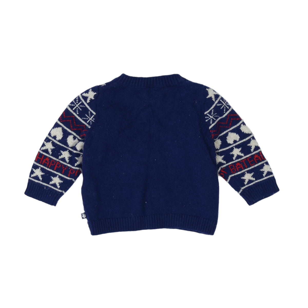 Blue baby cardigan - 6 months PETIT BATEAU - Seconde Main Blue