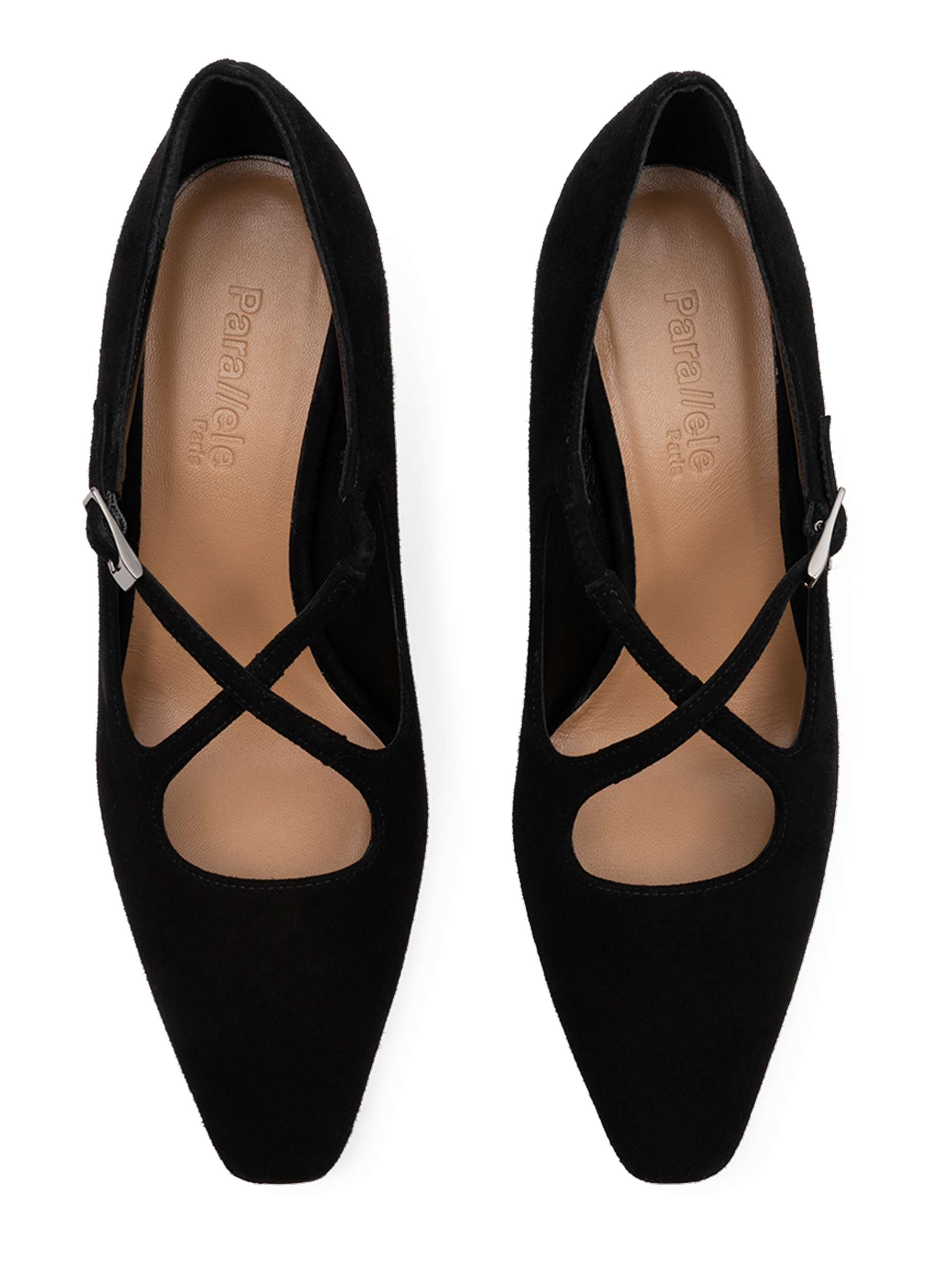 Black goat leather pumps PARALLELE PARIS Black