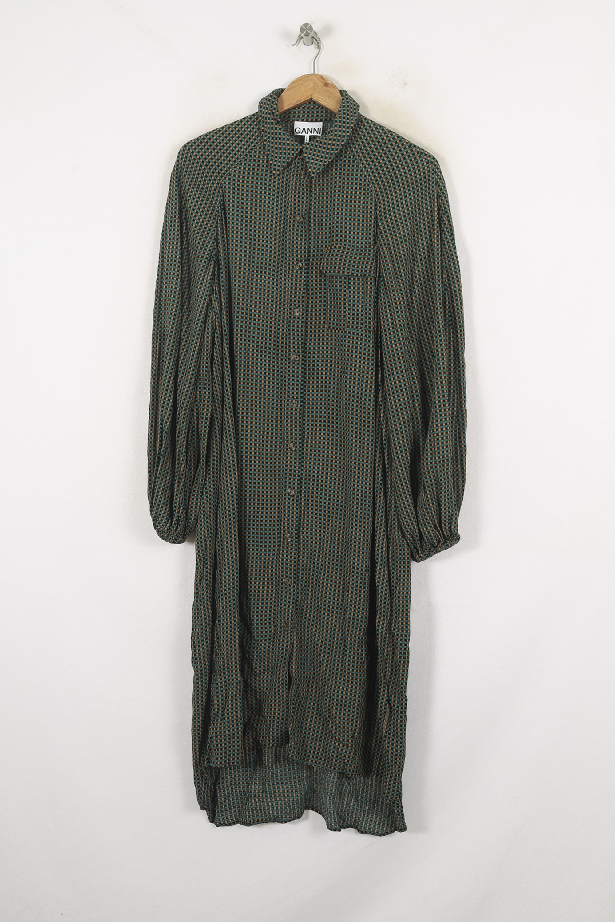 Short & Midi Dress GANNI - Seconde Main Green