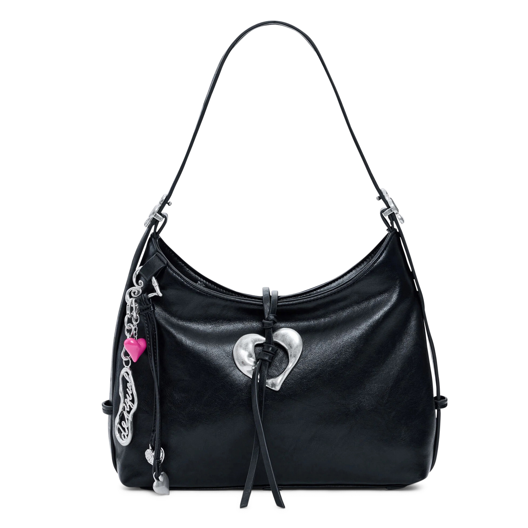 Sac porté épaule effet cuir DESIGUAL Noir