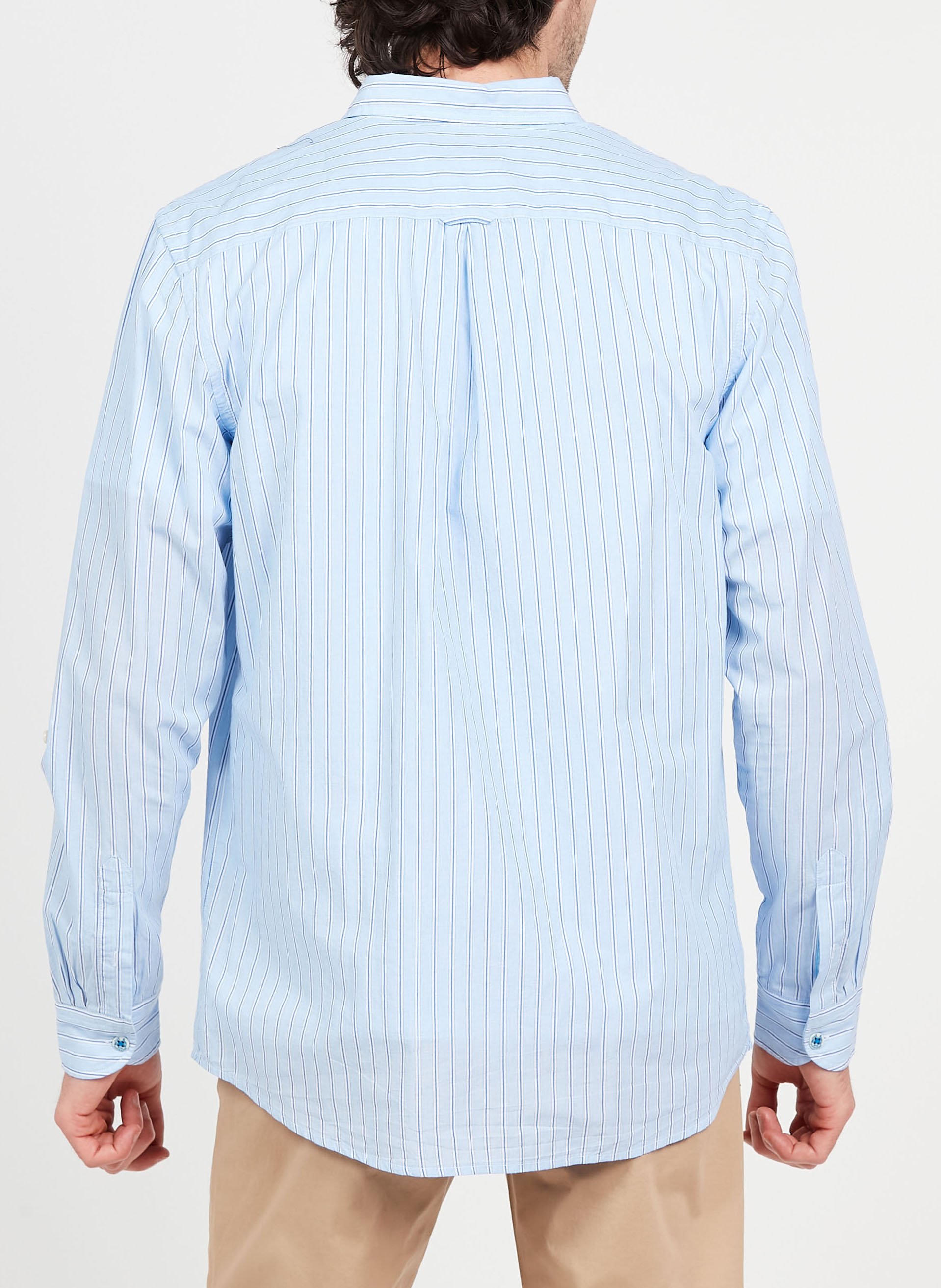 Regular-fit overhemd van biokatoen met klassieke kraag SCOTCH AND SODA Zwart