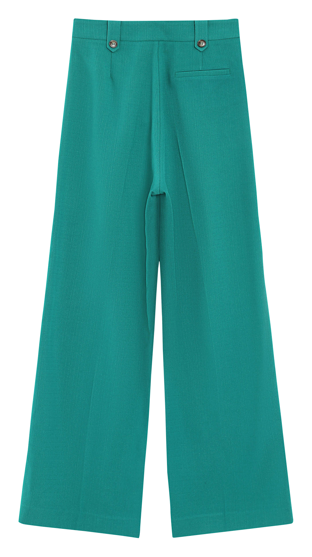Pantalon tailleur droit uni Vert