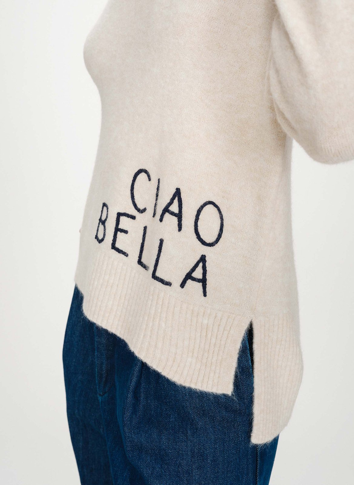 High-neck sweater GRACE ET MILA Blue