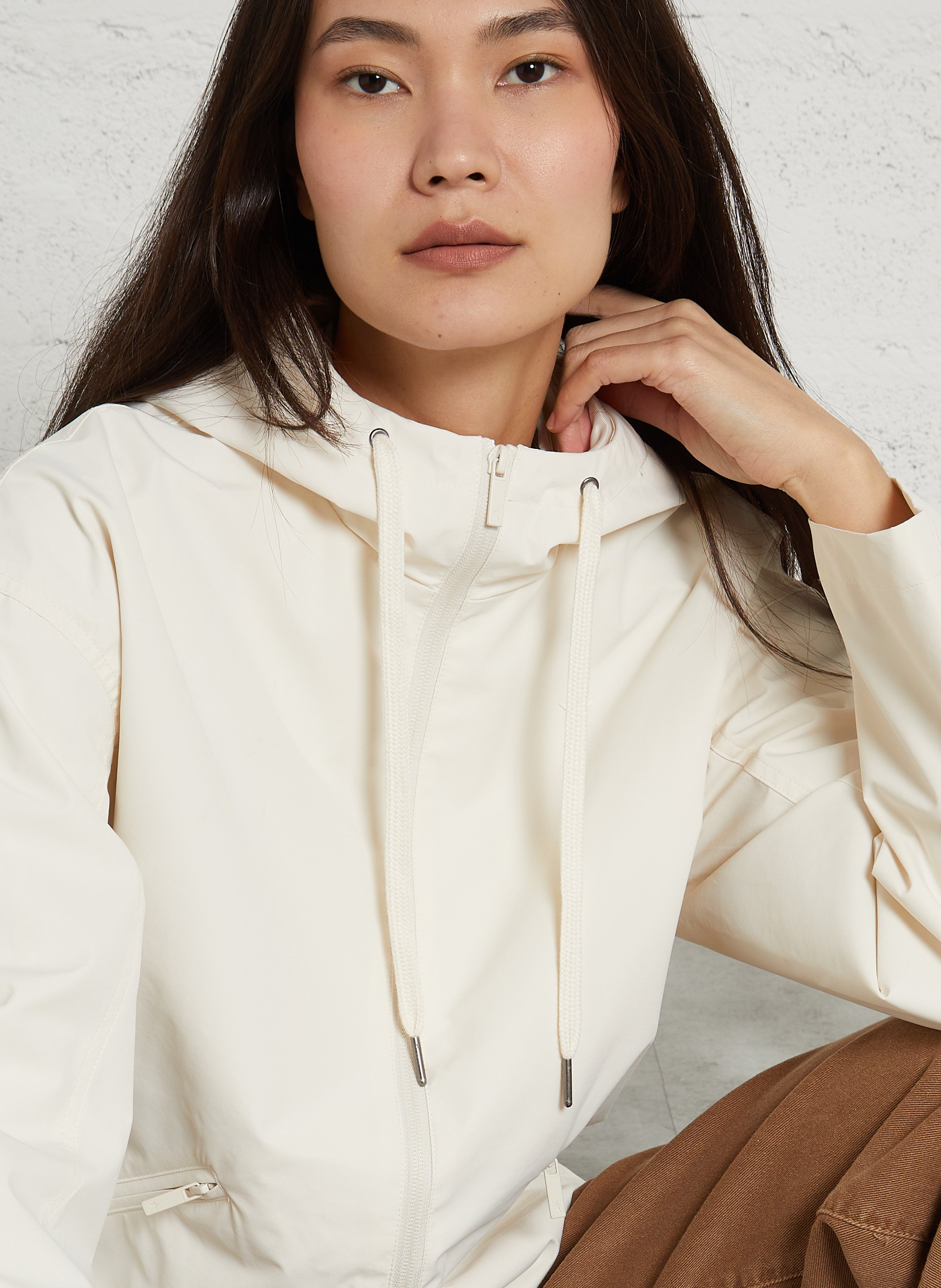 Veste col montant à capuche SUD EXPRESS Blanc