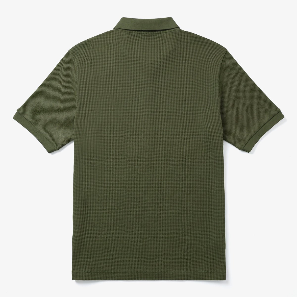 Short-sleeved waffle cotton polo SERGE BLANCO Green
