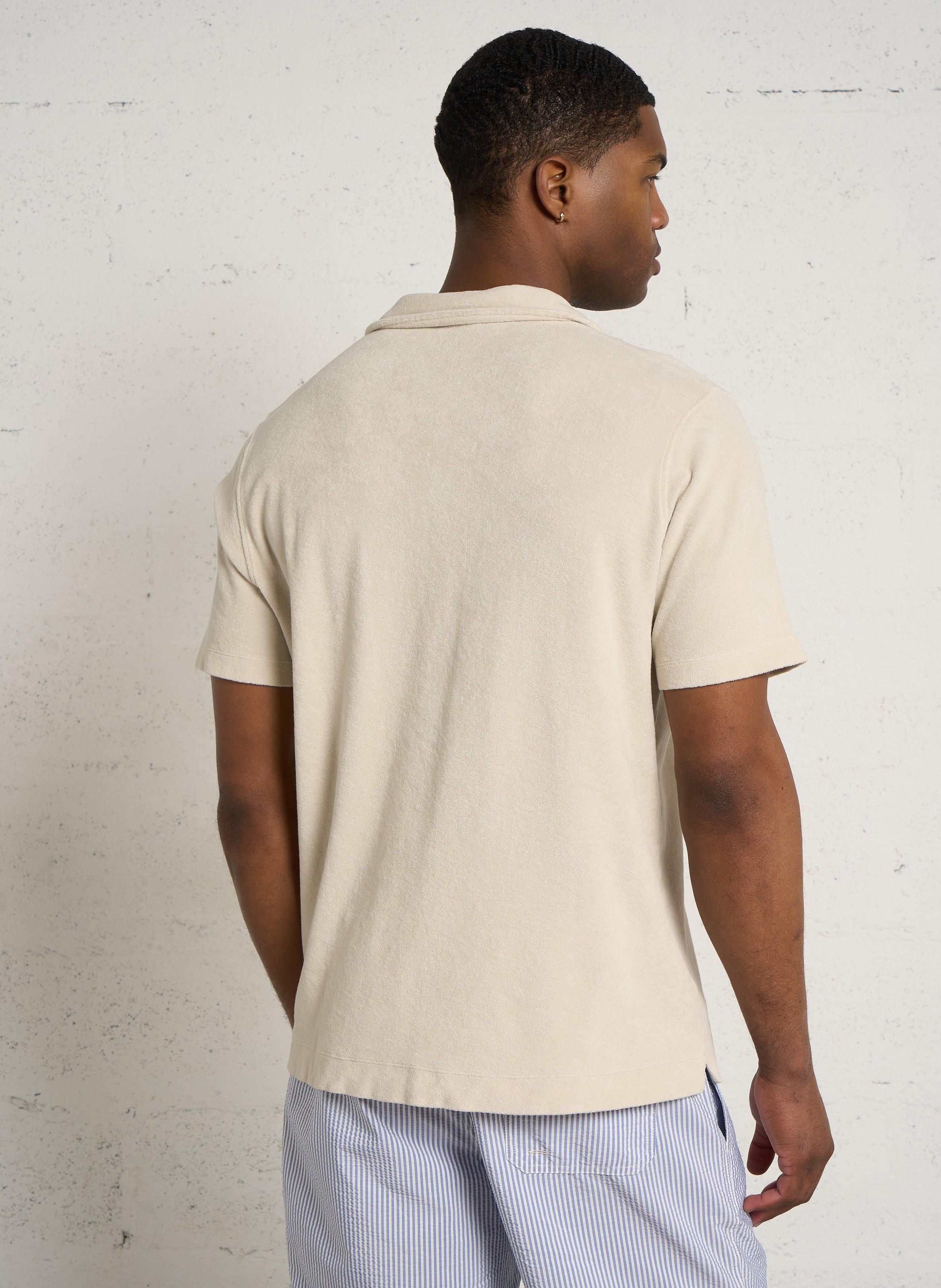 Gerade geschnittenes Poloshirt aus Baumwolle HARTFORD Grau