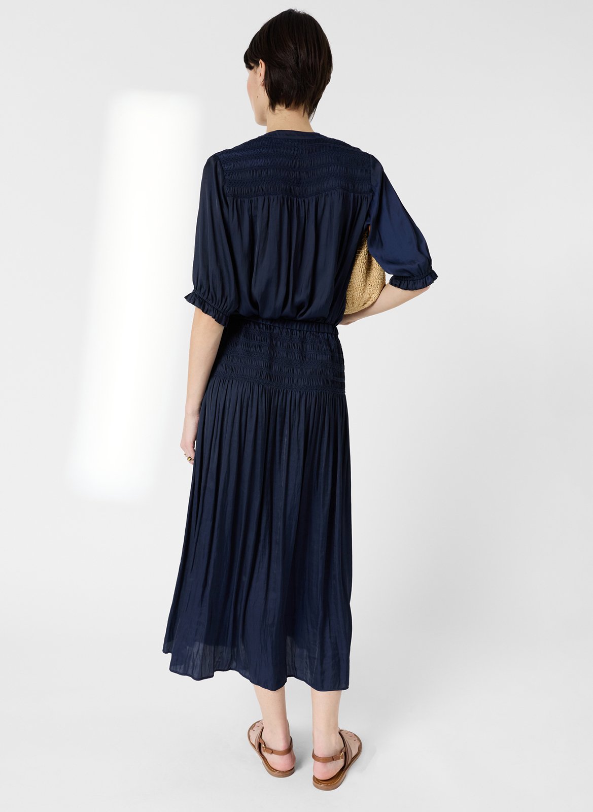 Jupe midi plissée GERARD DAREL Bleu