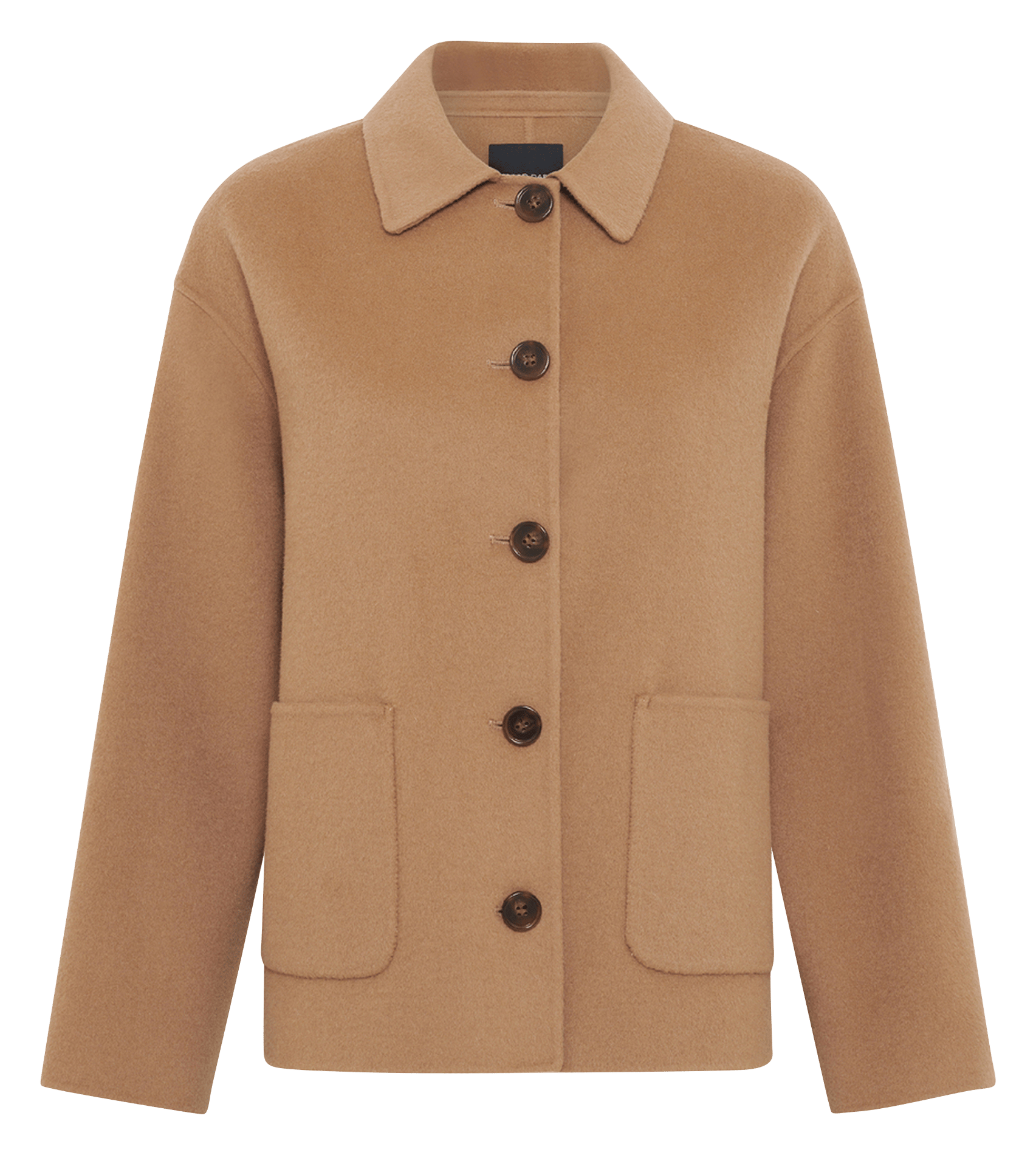 Manteau droit boutonné en laine GERARD DAREL
