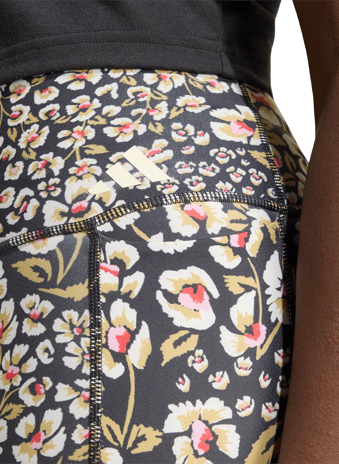Bloemenprint legging ADIDAS Wit