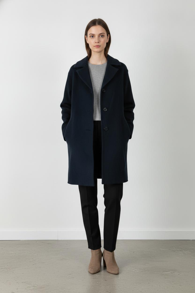 Long coat MAX MARA - Seconde Main Blue