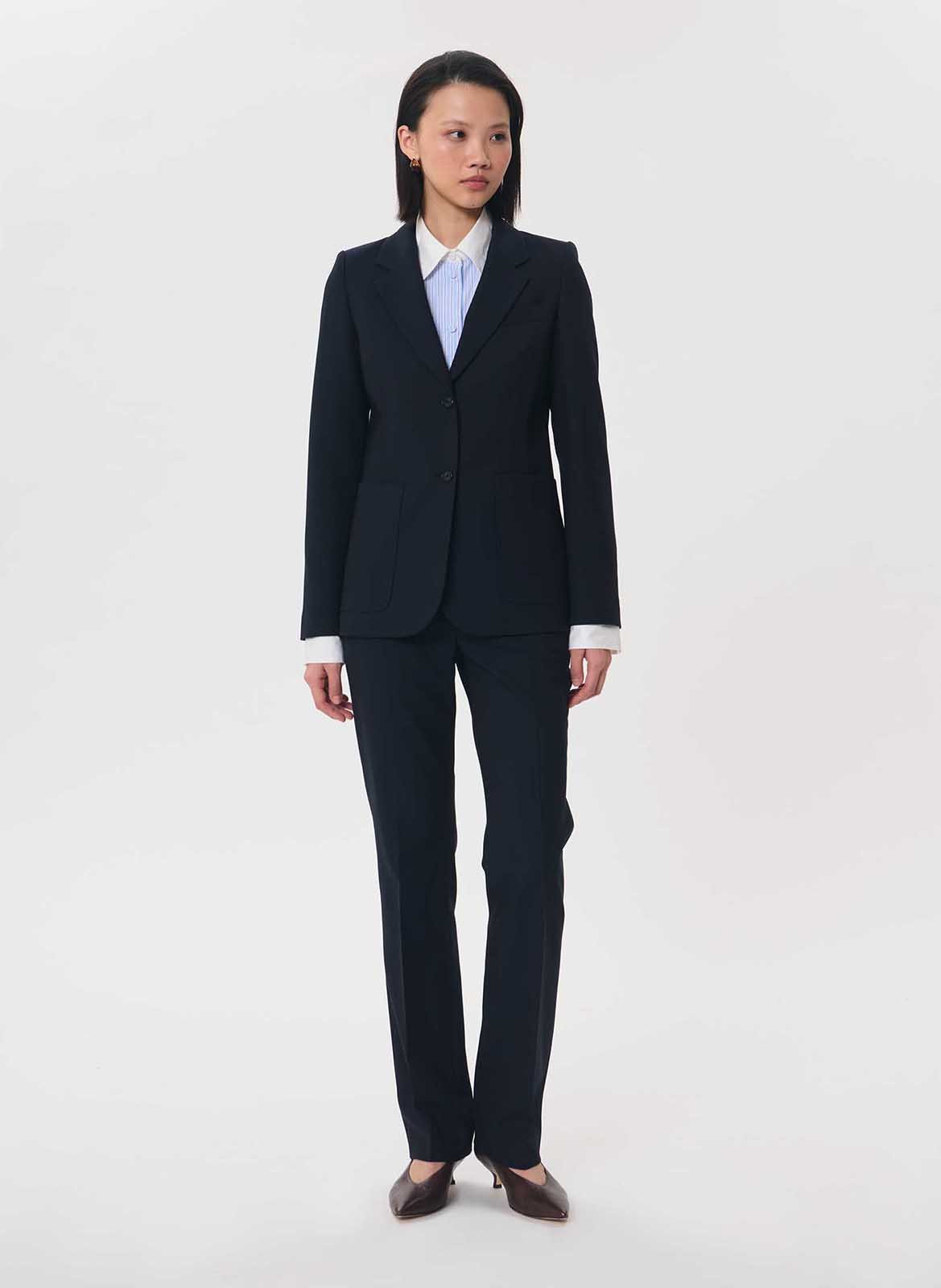Fitted blazer TARA JARMON Blue