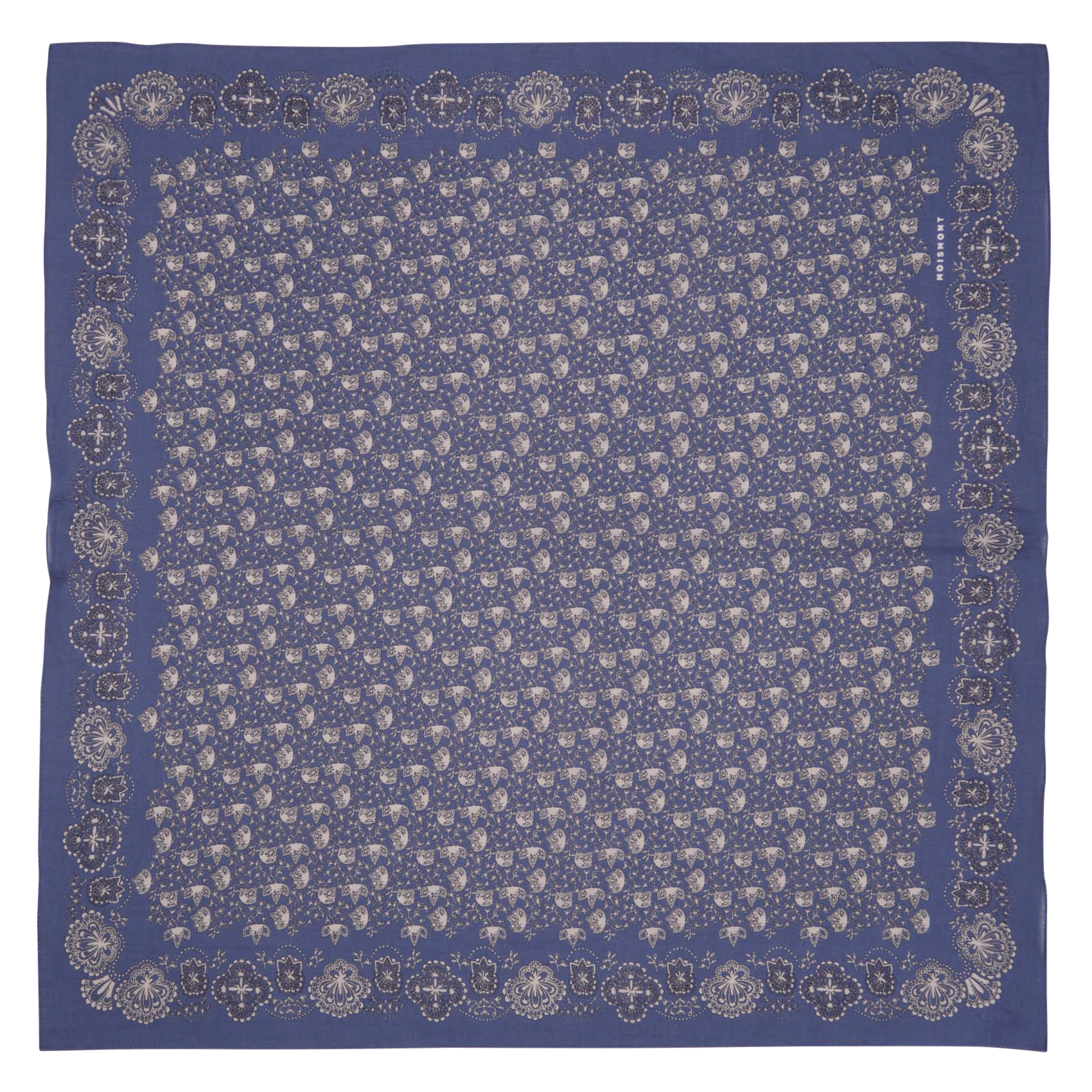 Foulard carré imprimé en coton MOISMONT