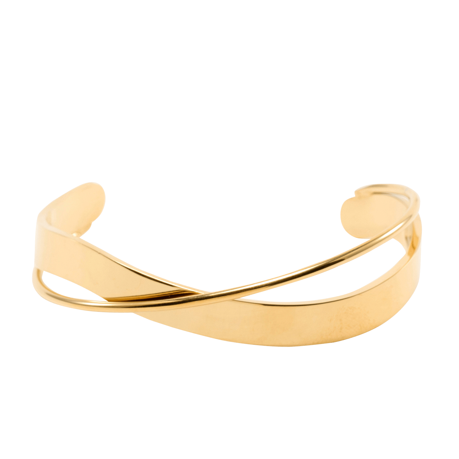 Open steel bracelet LA FEE MARABOUTEE Golden