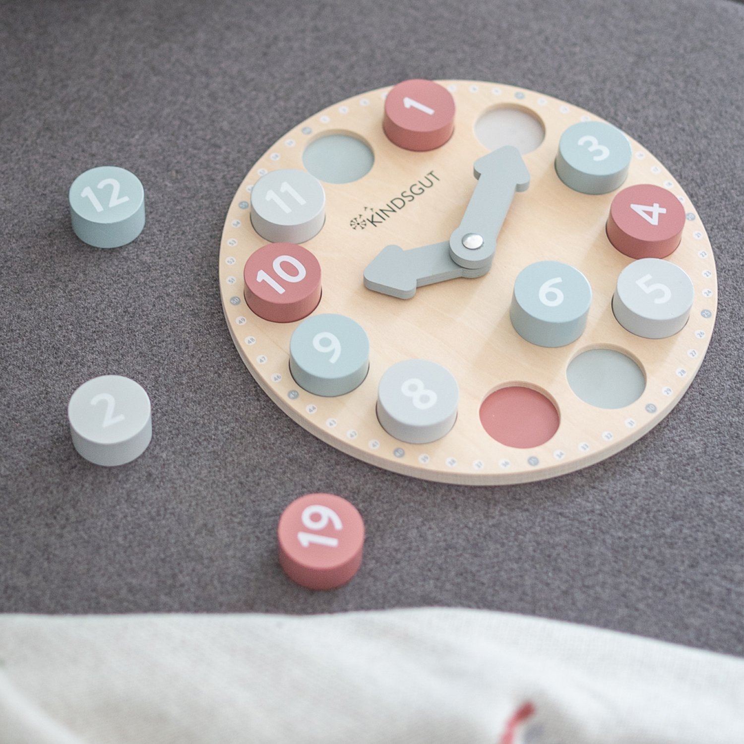 Teaching clock KINDSGUT Multicolored