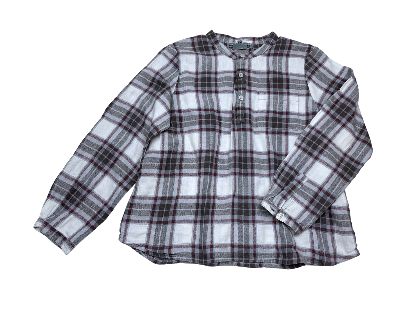 Gray child's shirt - 6 years BONPOINT - Seconde Main Grey