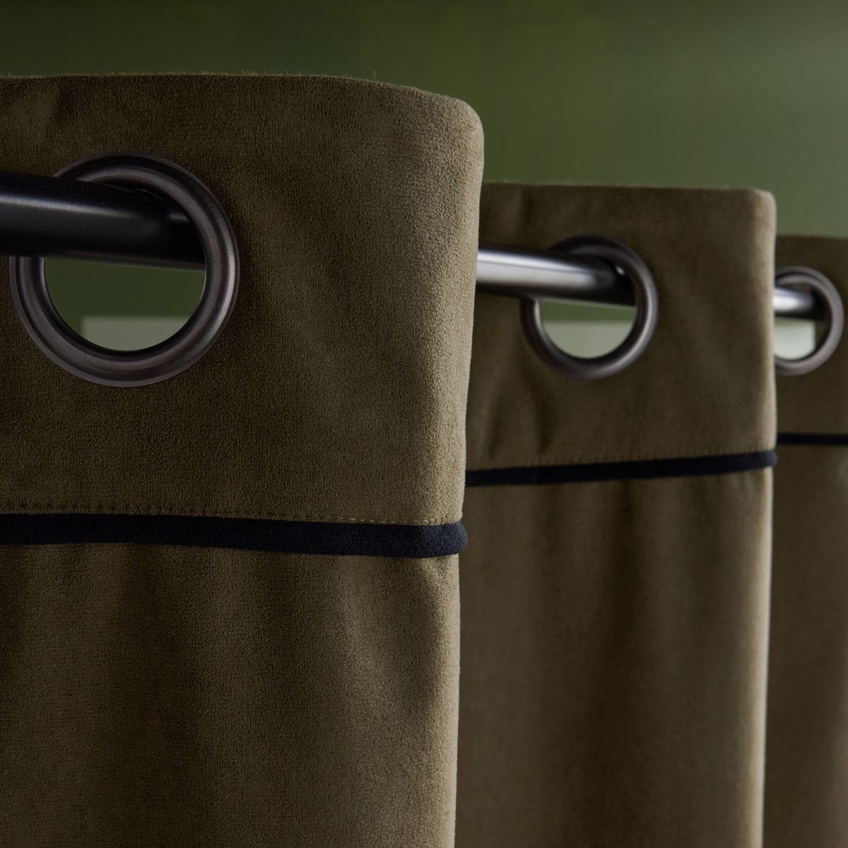 Insulating and blackout curtain TODAY LINGE DE MAISON Green