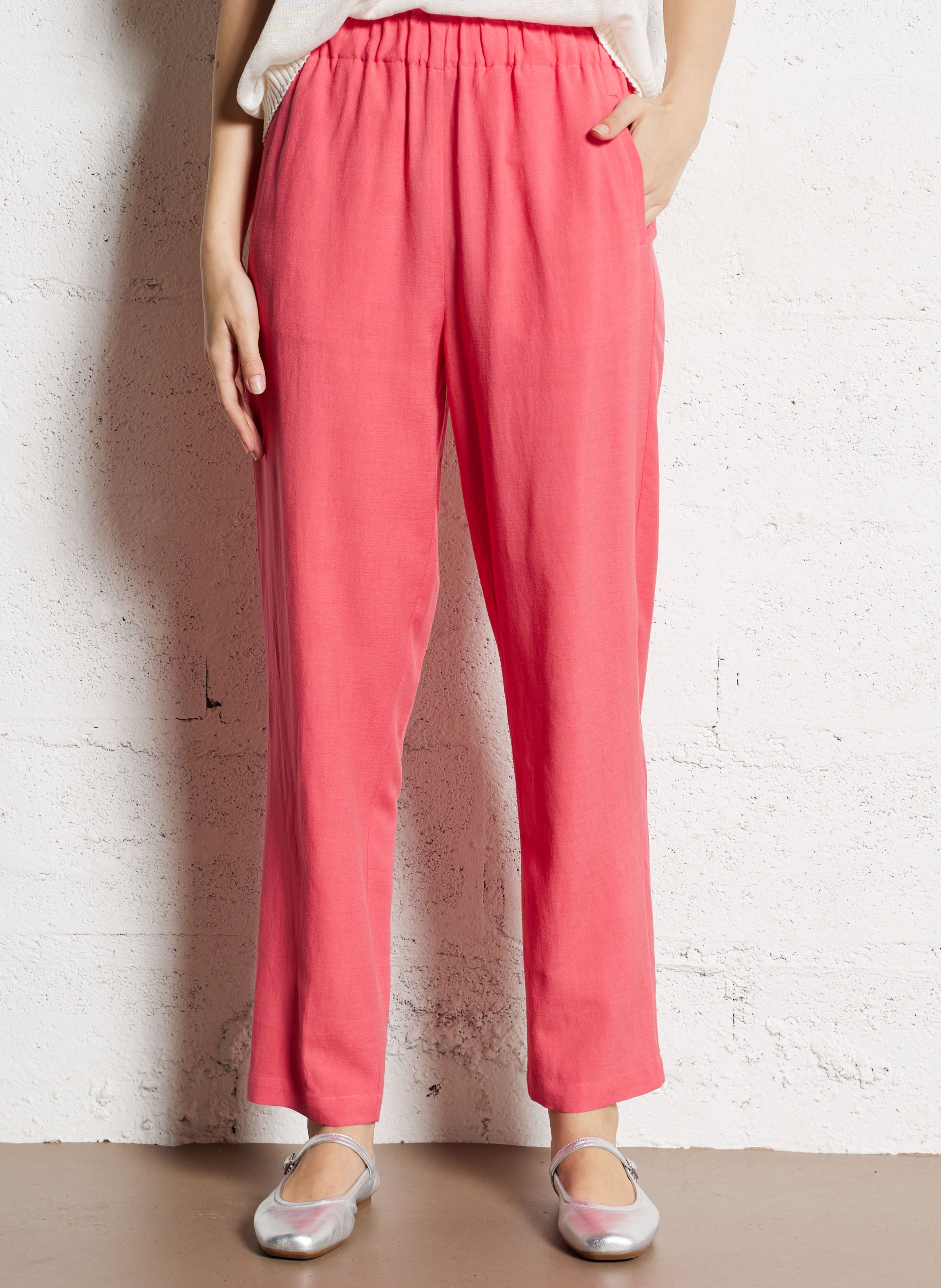 Straight viscose-blend pants BELLA JONES