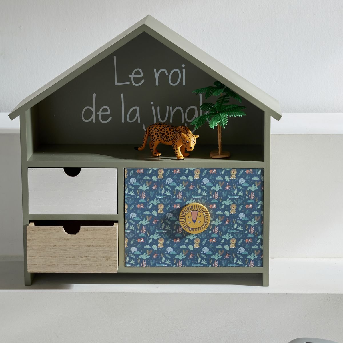 Children's secret box in MDF Green