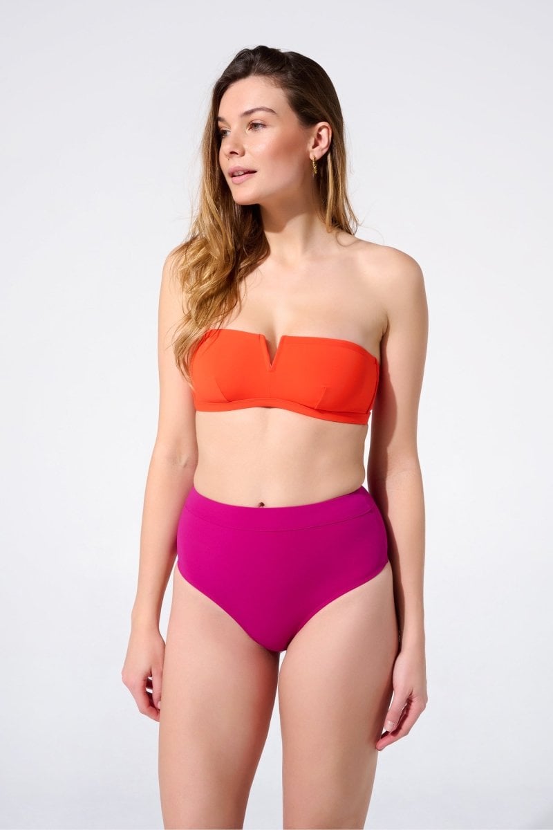 Strapless bikini top APNEE Orange
