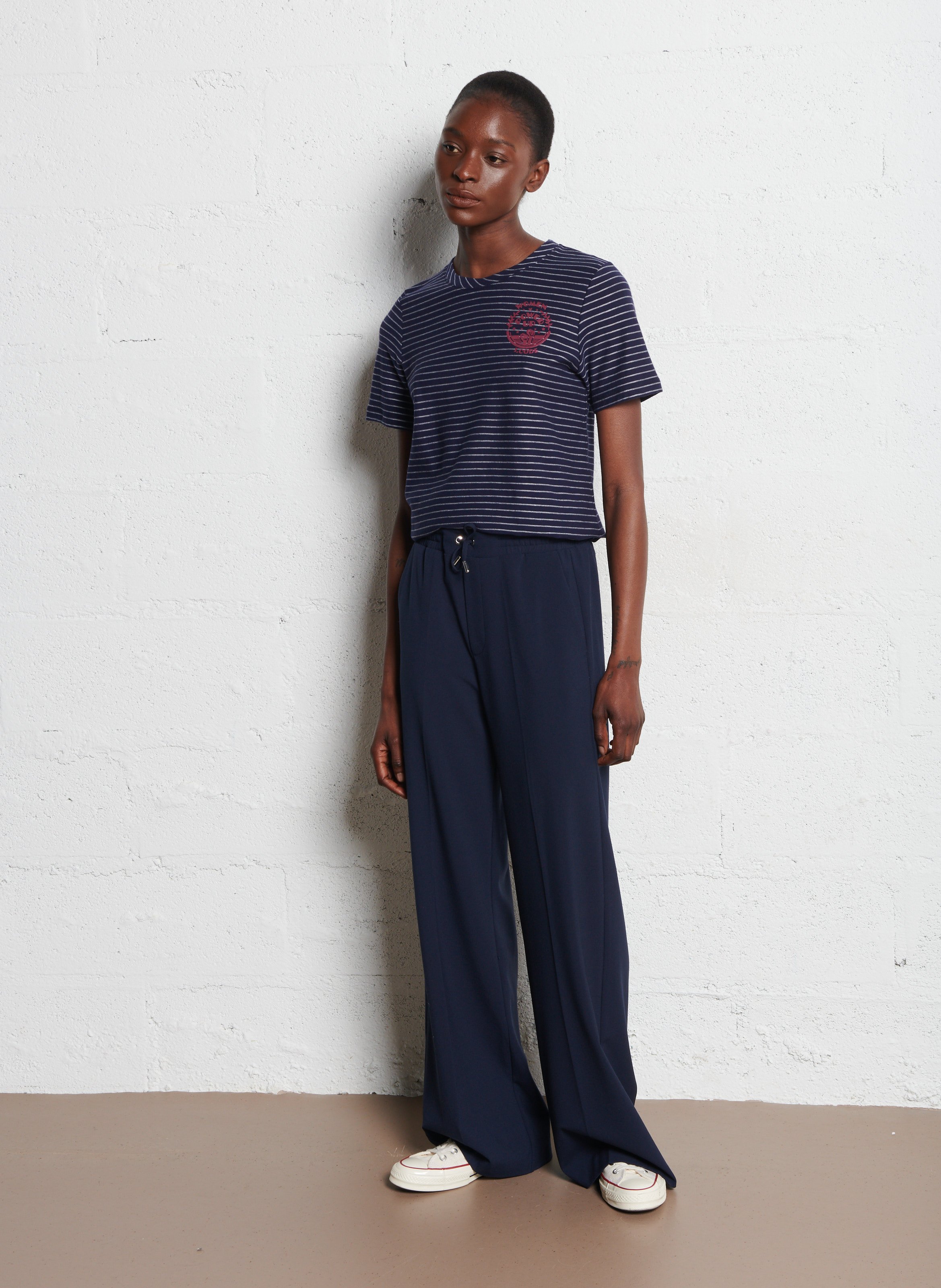 Striped straight t-shirt I CODE Blue