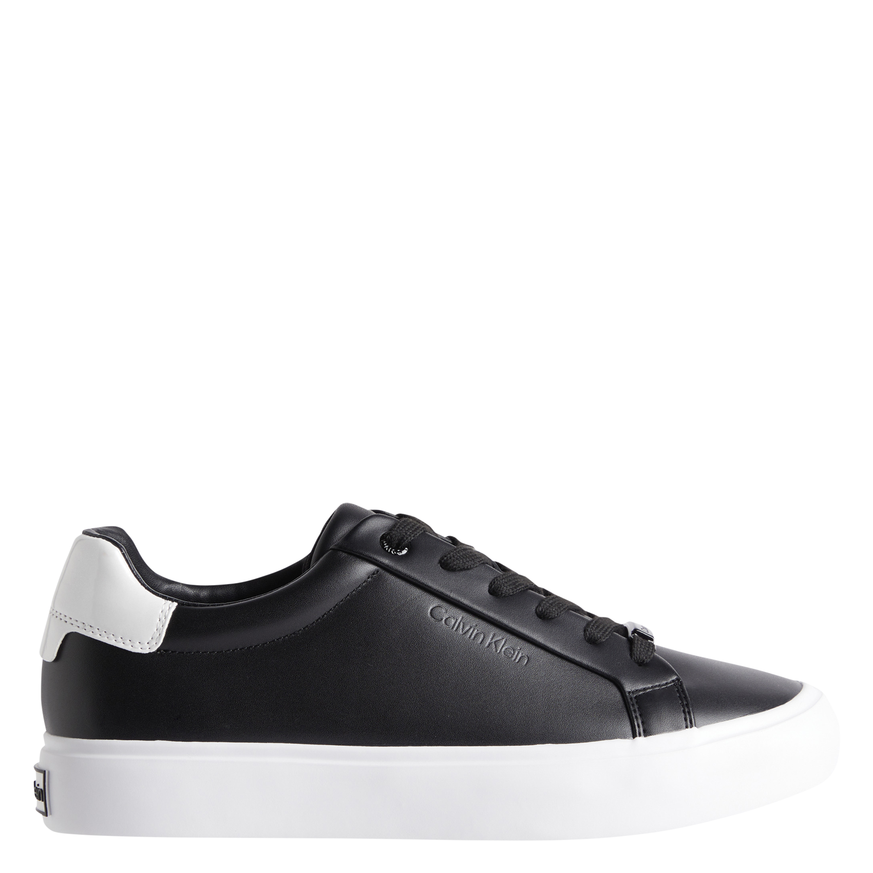 Baskets basses en cuir CALVIN KLEIN Noir