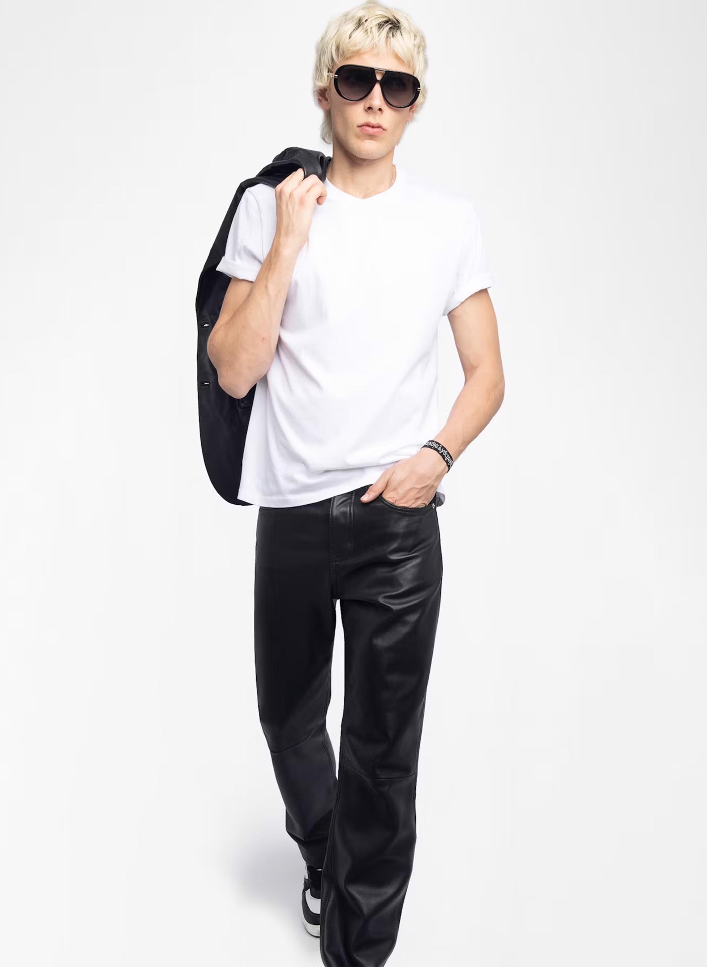 Tee-shirt droit en coton ZADIG&amp;VOLTAIRE Blanc