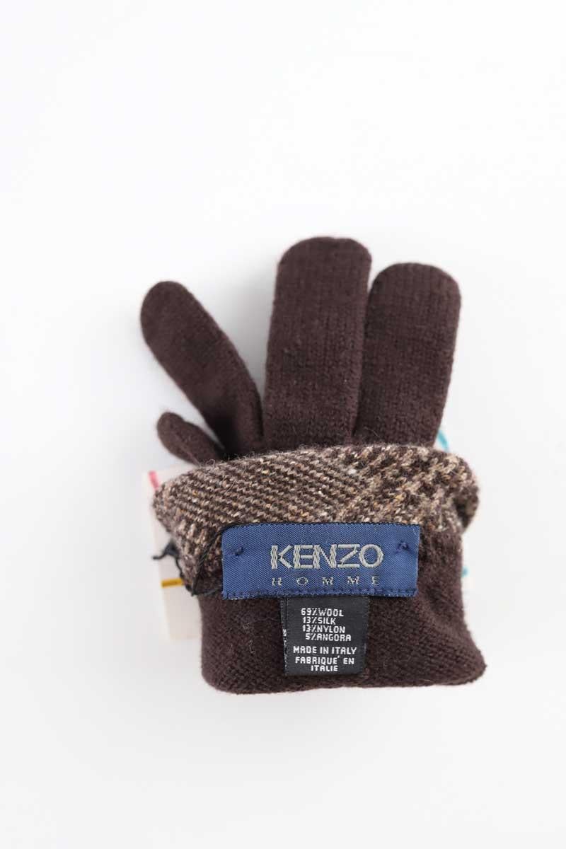 Gants en laine KENZO - SECONDE MAIN Brown