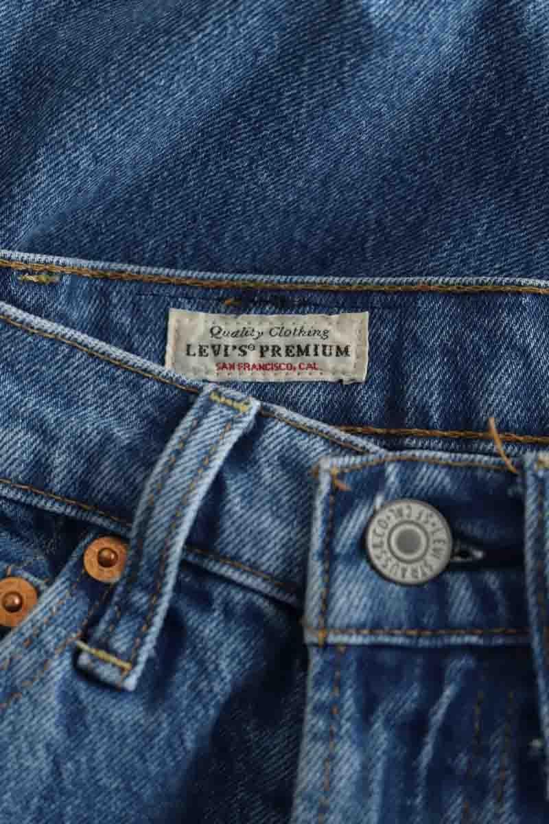 Cotton straight jeans LEVI'S - Seconde main Blue