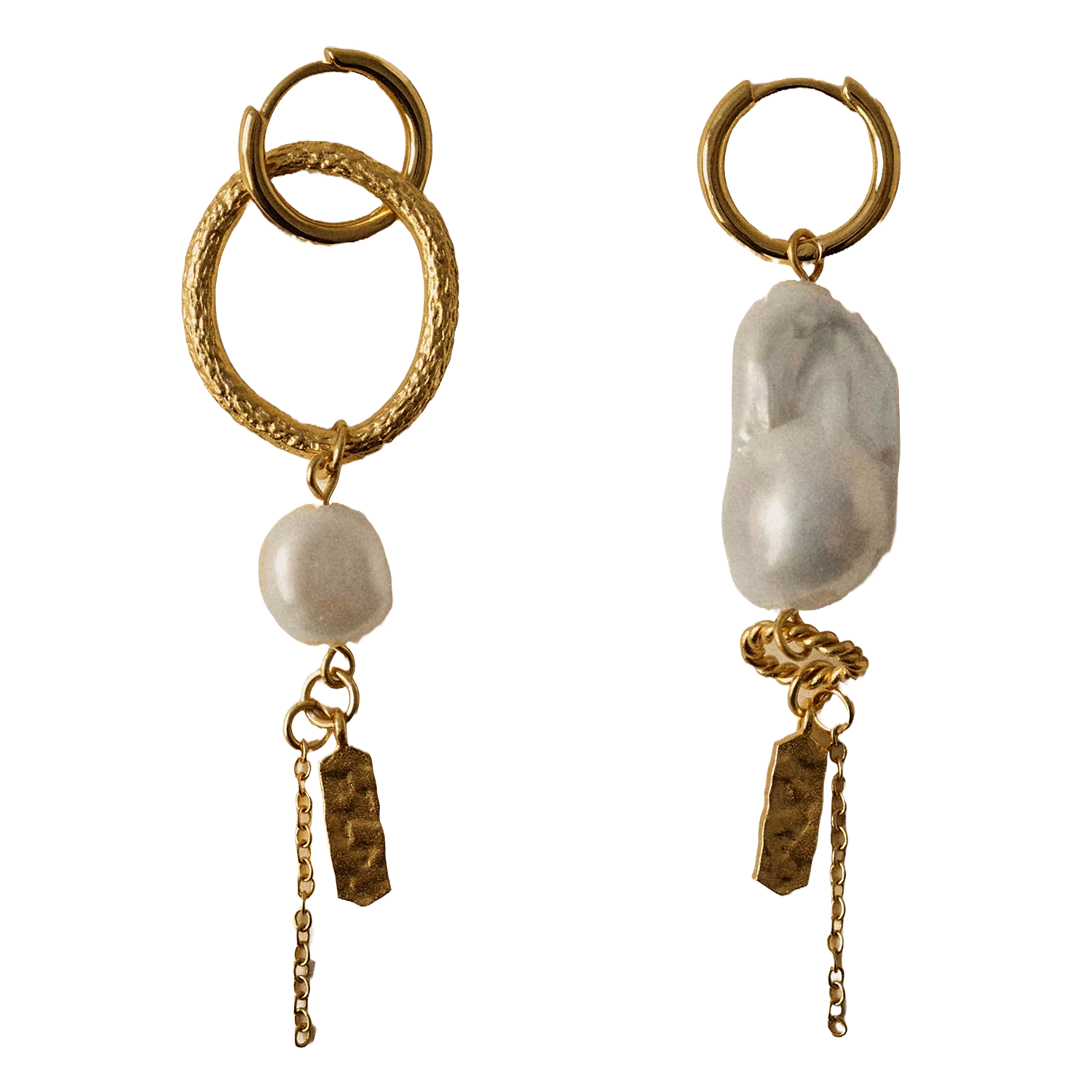 Mismatched earrings SESSUN Golden