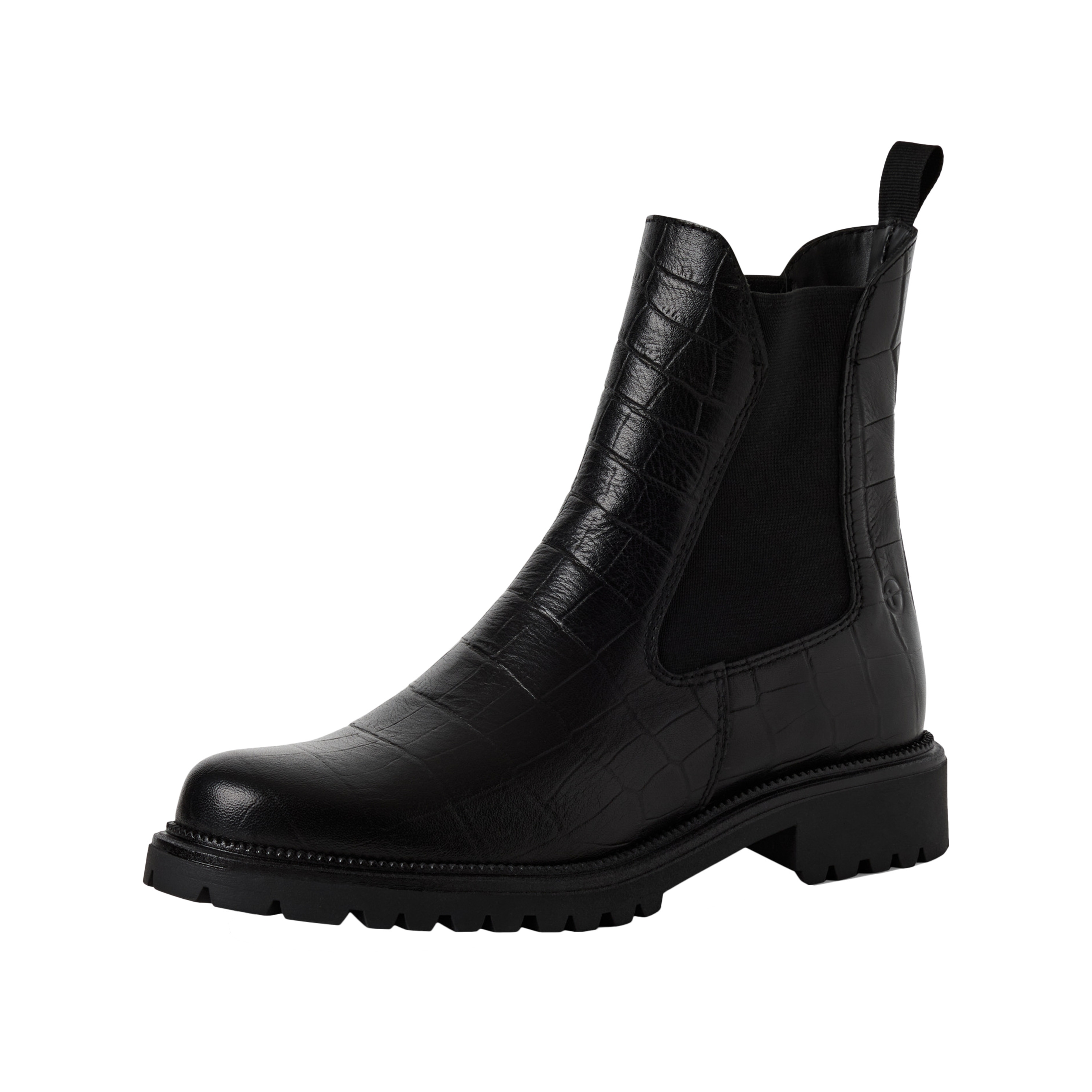 Leather Chelsea boot TAMARIS Black
