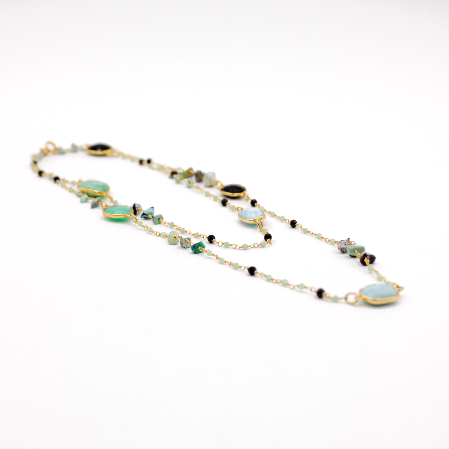 Sautoir multipierres - alba L'ATELIER DES DAMES Doré