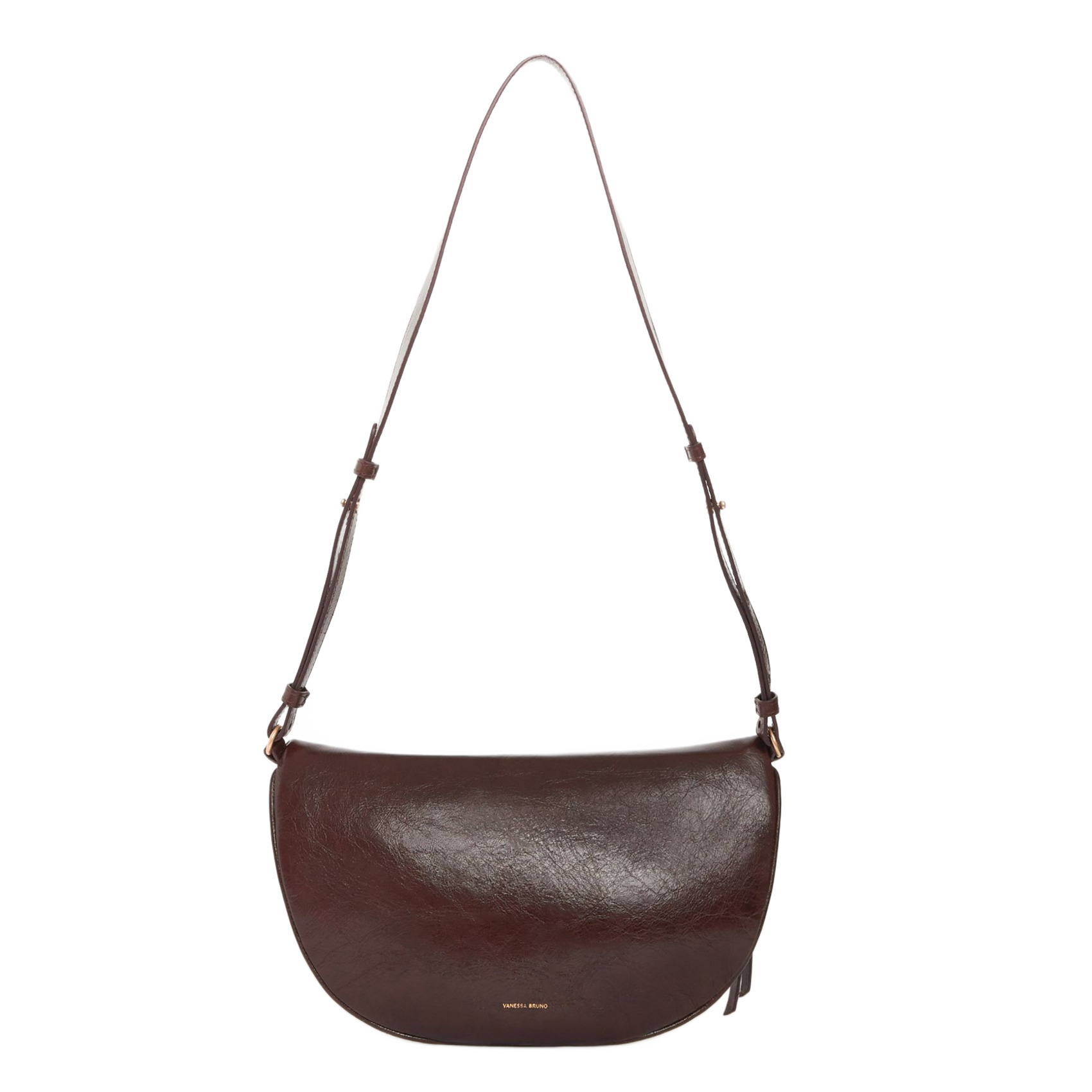 Leren clutch VANESSA BRUNO Bruin