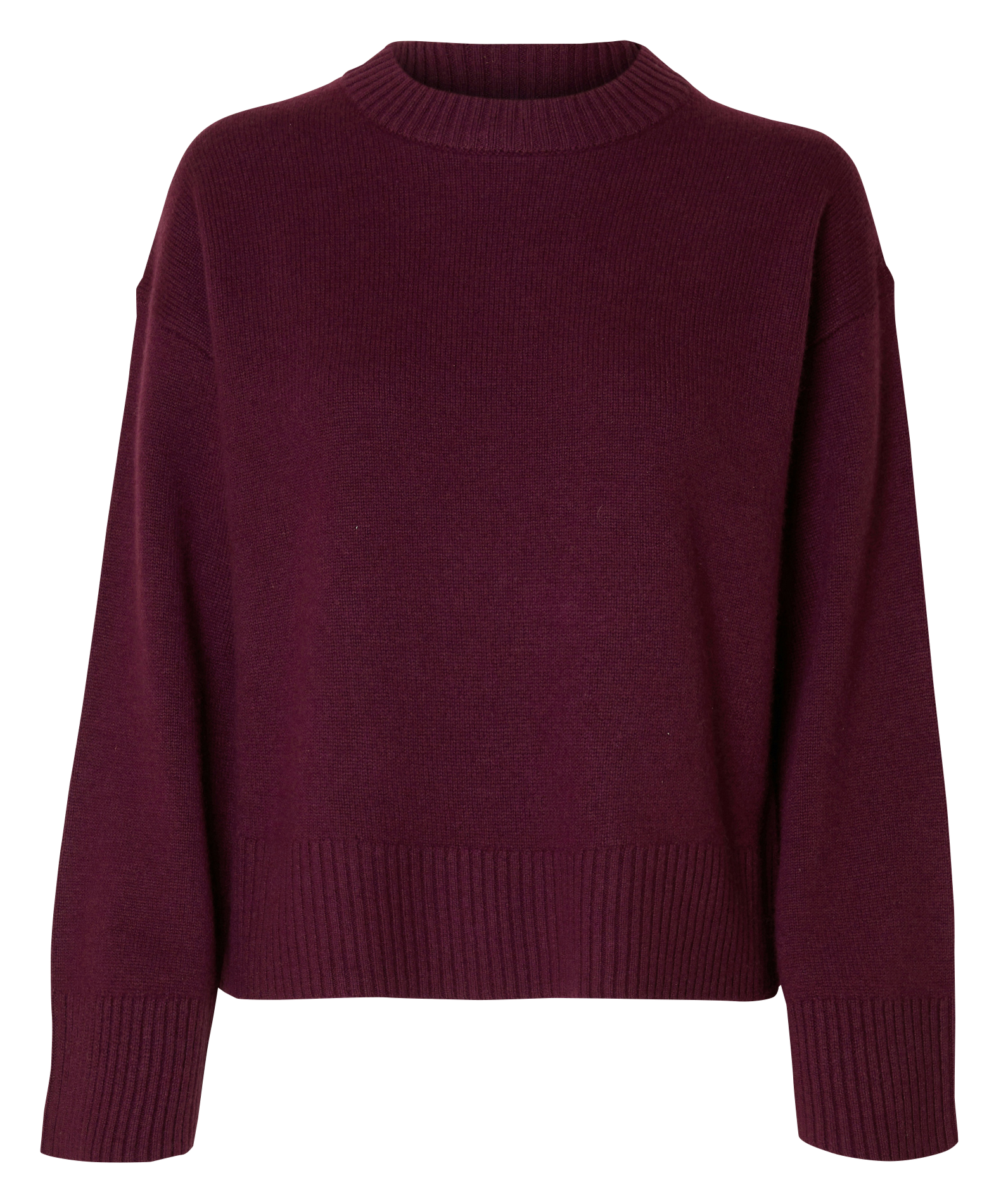 Pull droit col montant en laine et cachemire SELECTED