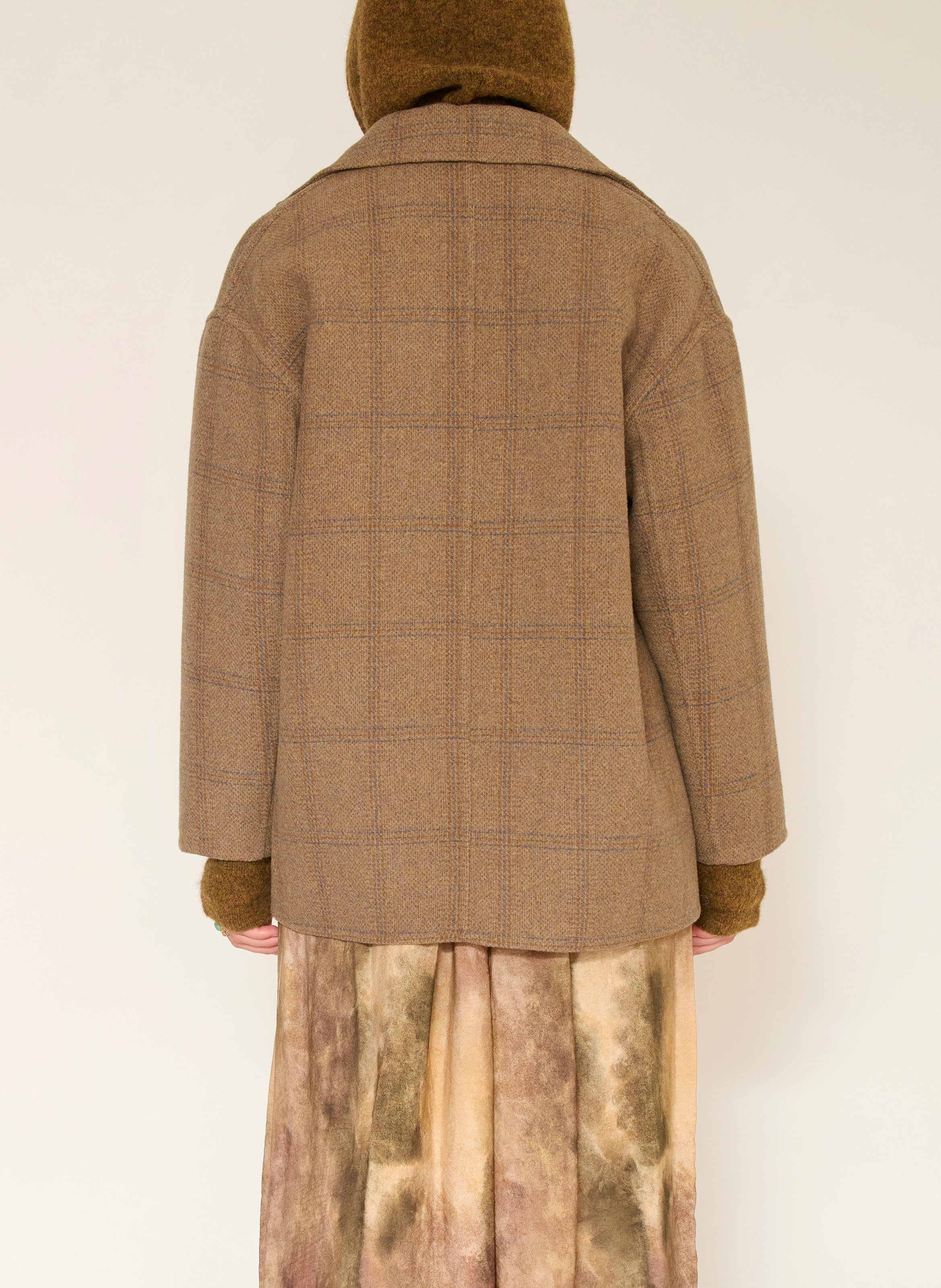 Mantel aus Woll-Mix mit klassischem Kragen MKT Braun