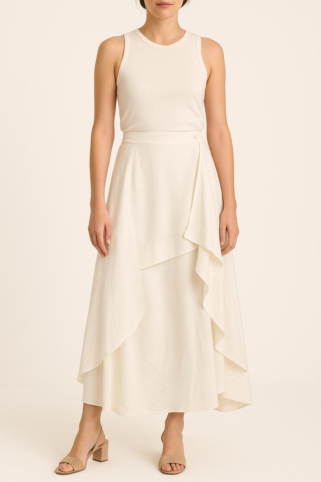 Long skirt MAISON LEMOINE - Seconde main White