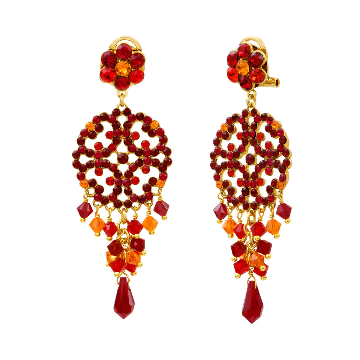 Earrings Chiara with rhinestones SATELLITE PARIS No Color