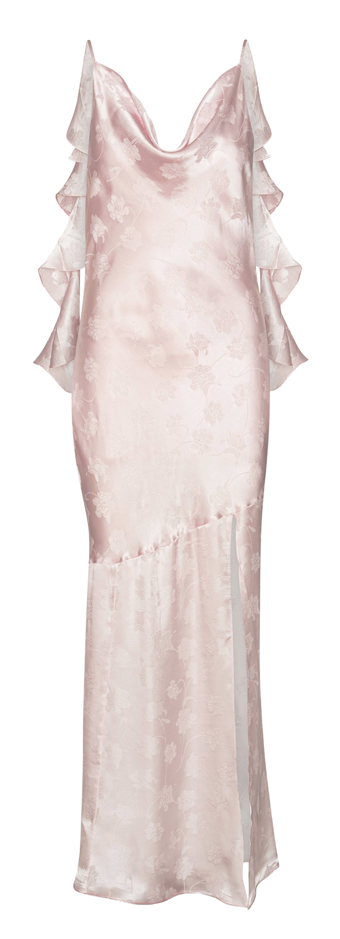 Floral Jacquard Maxi Dress ROTATE Purple