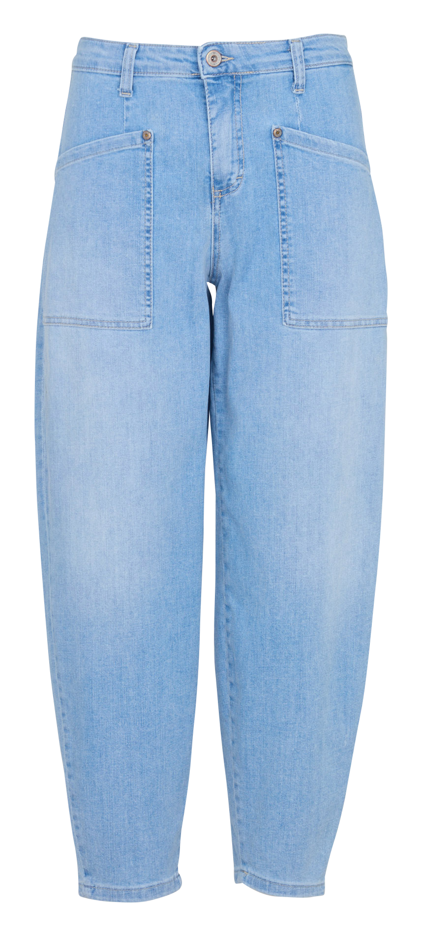 Jean ballon en coton mélangé PLEASE Bleu