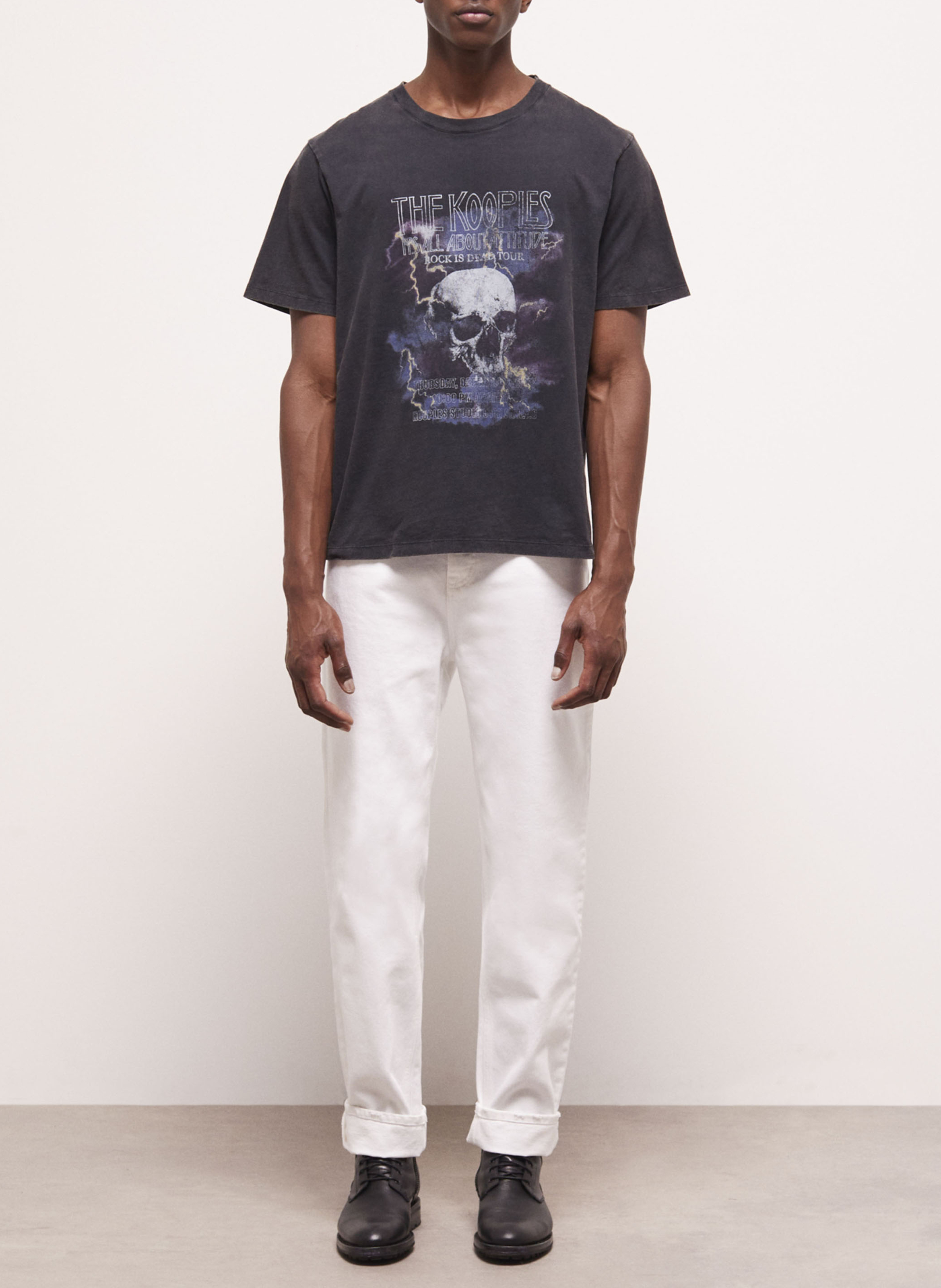 Tee-shirt ample en coton délavé THE KOOPLES Bleu