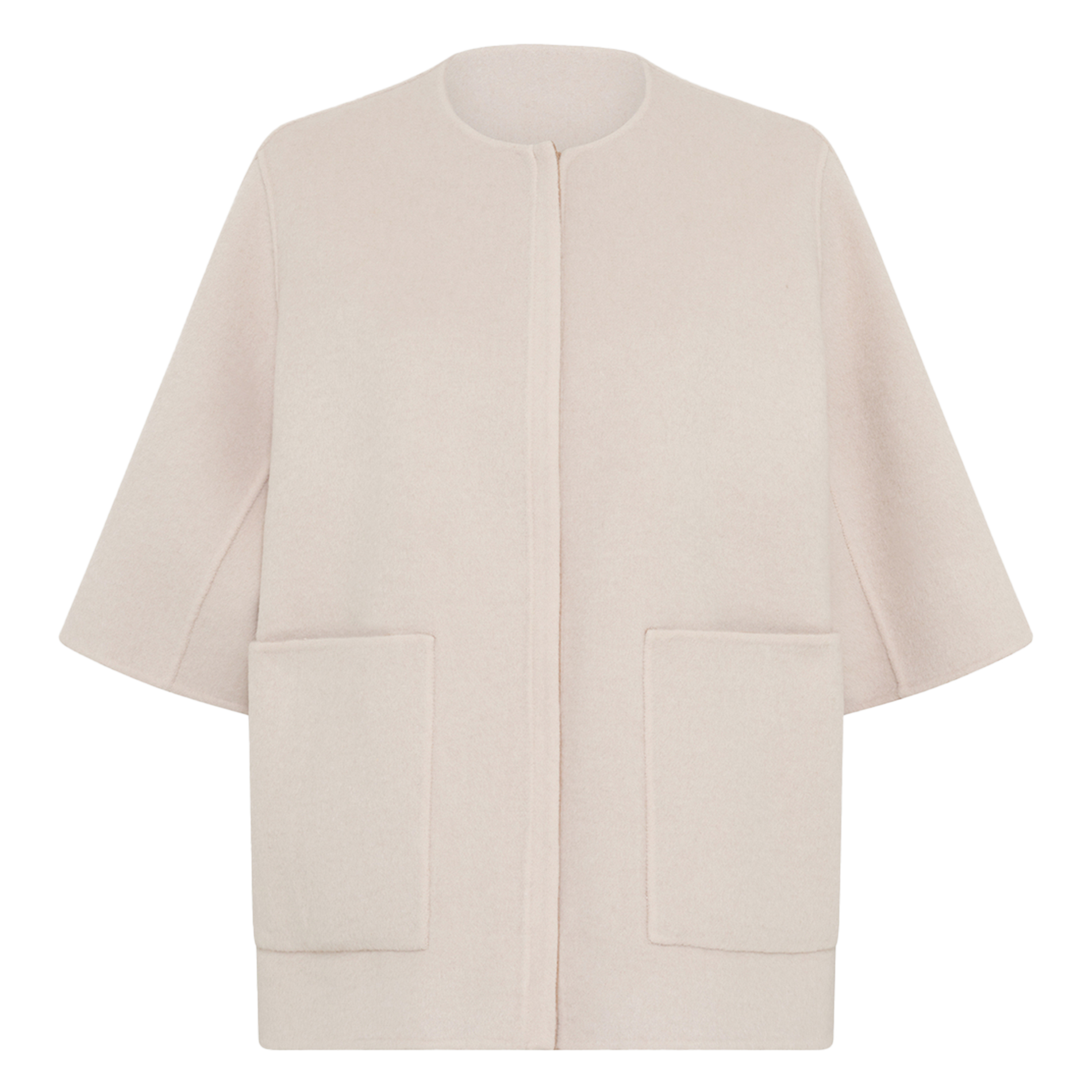 Manteau court réversible en laine GERARD DAREL Marron