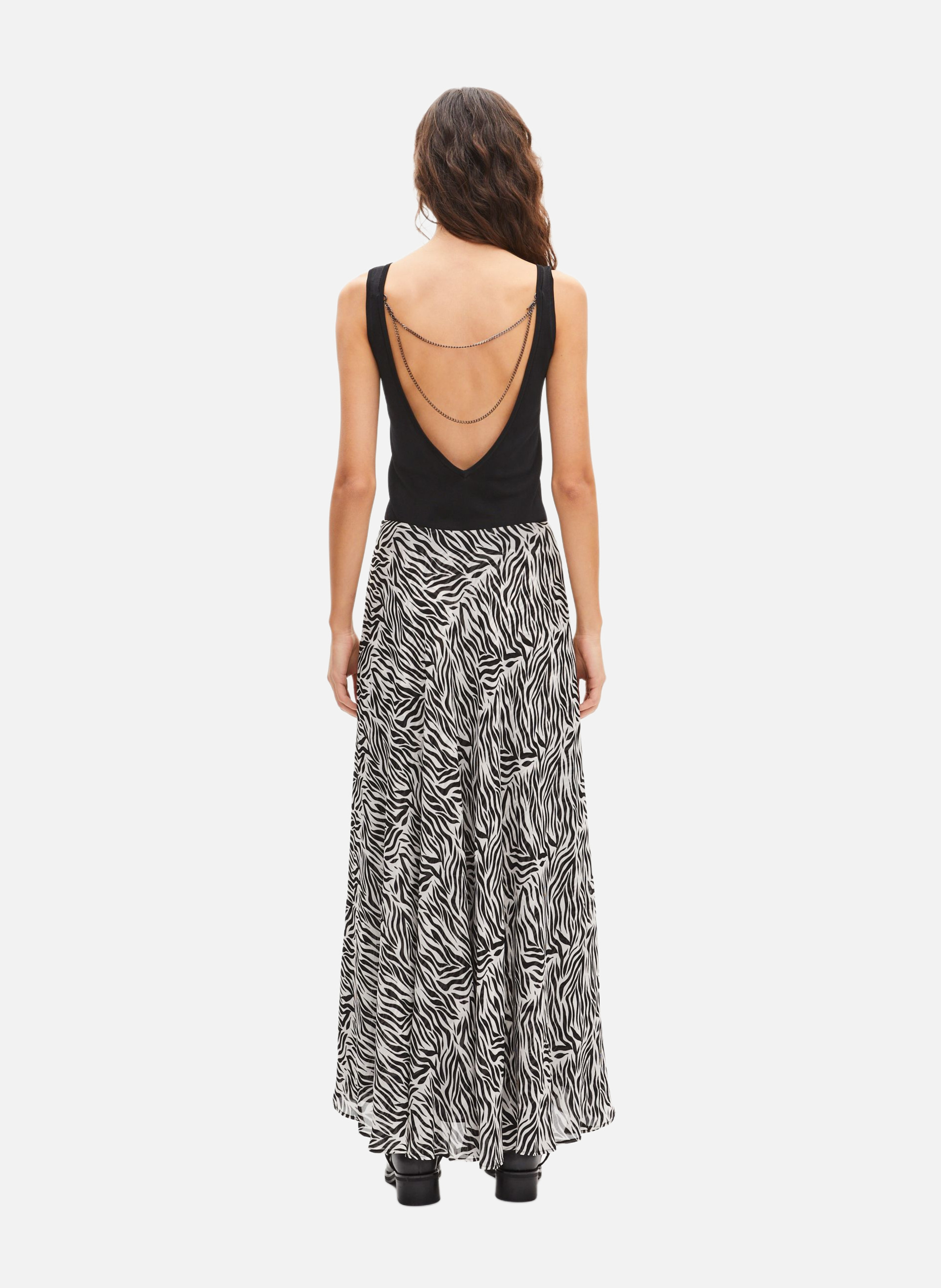 Long printed skirt THE KOOPLES Black