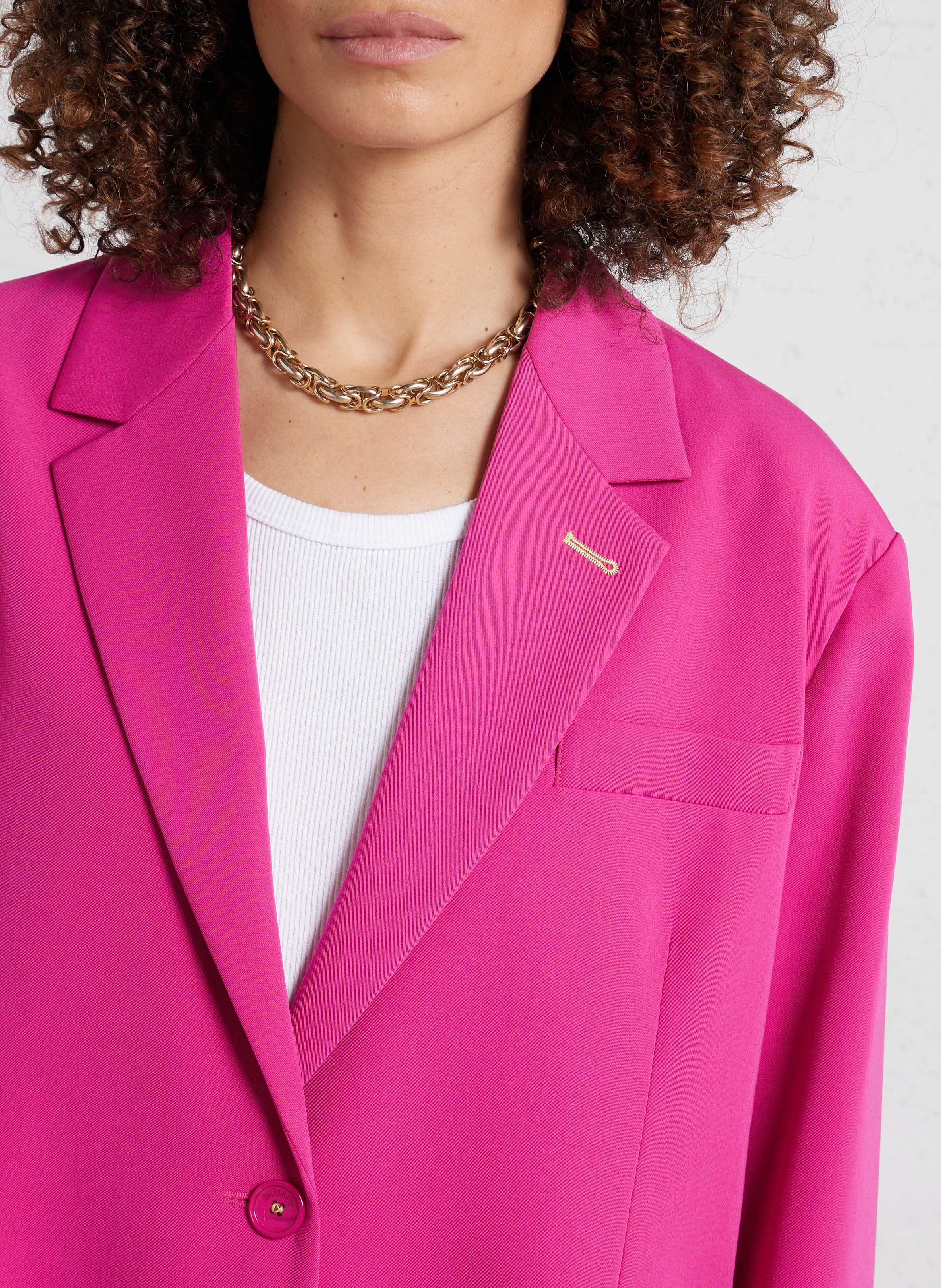 Oversized jacket with tailored collar IMPERIAL Pink