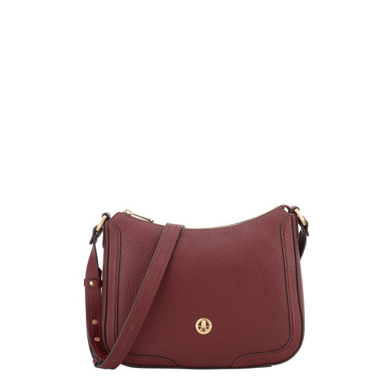 Crossbody bag in cowhide leather POURCHET